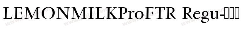 LEMONMILKProFTR Regu字体转换